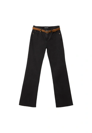 Джинсы D68 фасона BOOTCUT с поясом- Заказать в России