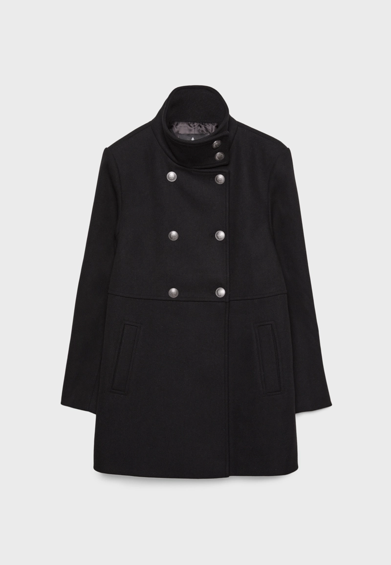 Двубортное пальто