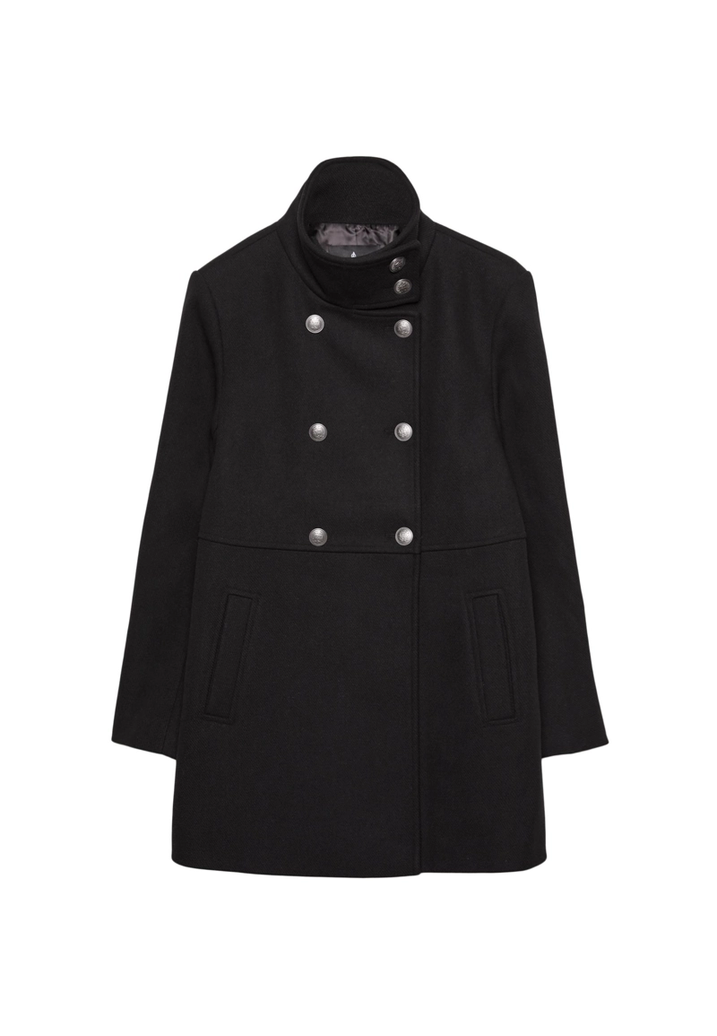 Двубортное пальто