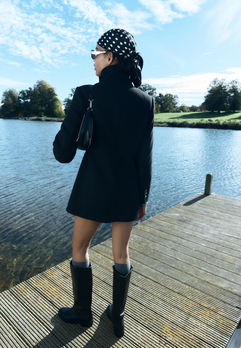 Двубортное пальто