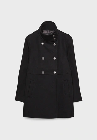 Двубортное пальто- Заказать в России