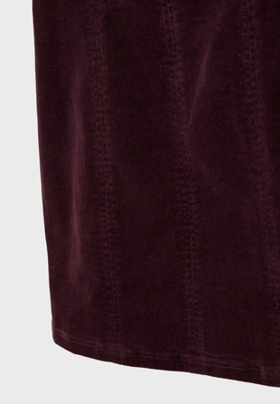 Короткое вельветовое платье без рукавов- Заказать в России