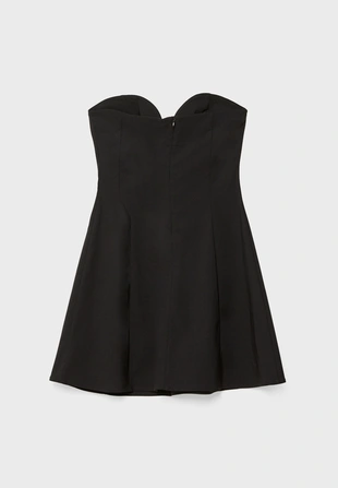 Короткое платье с вырезом сердечком- Заказать в России