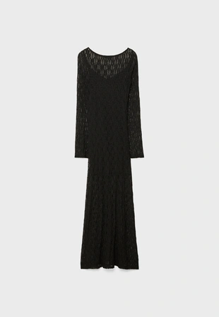 Длинное кружевное платье- Заказать в России