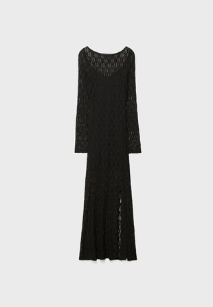 Длинное кружевное платье- Заказать в России