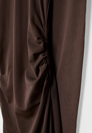 Платье миди с открытой спиной- Заказать в России