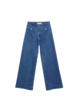 Джинсы D77 в минималистичном стиле с карманами- Заказать в России