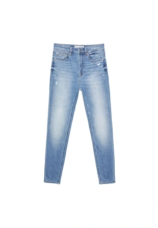 Джинсы скинни D09 с очень высокой посадкой- Заказать в России