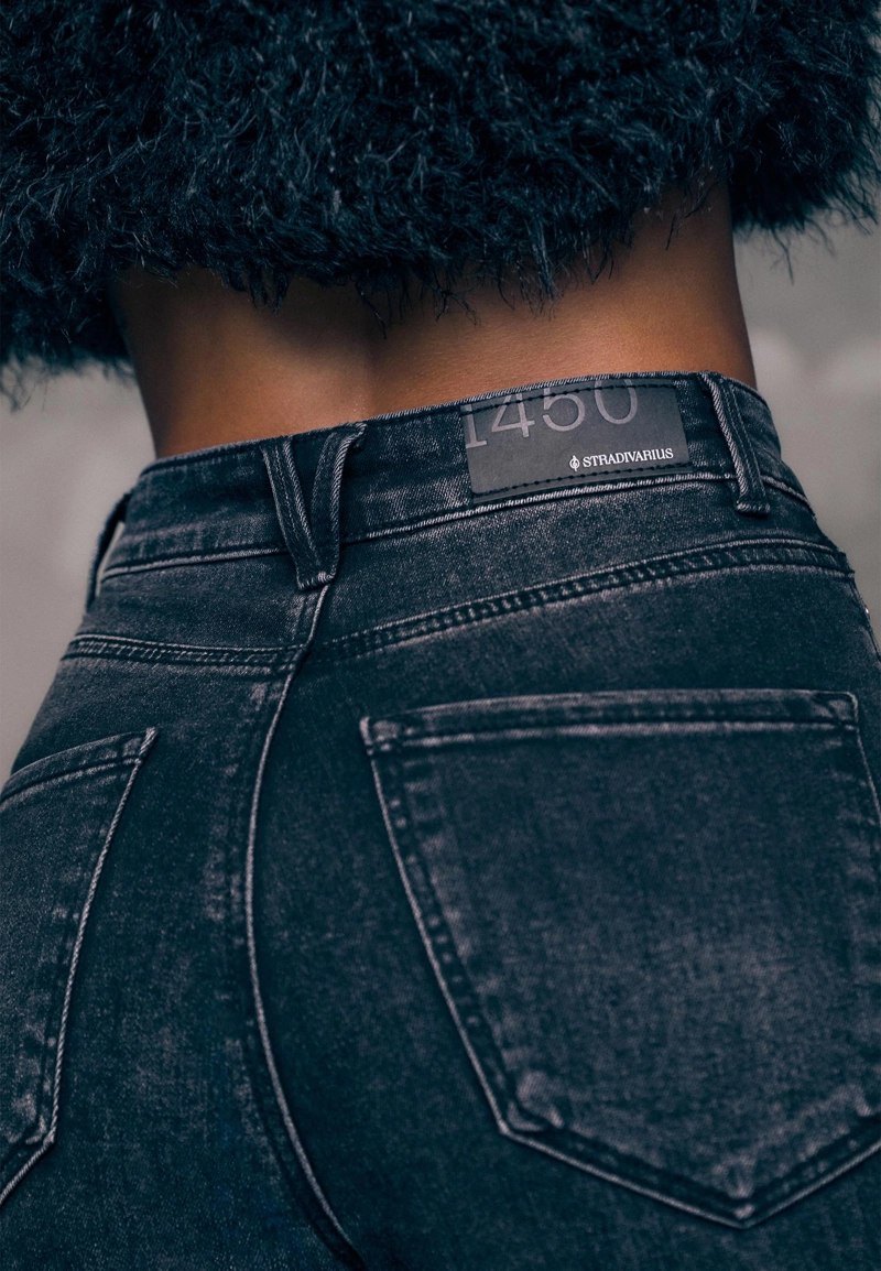 Джинсы скинни D09 с очень высокой посадкой