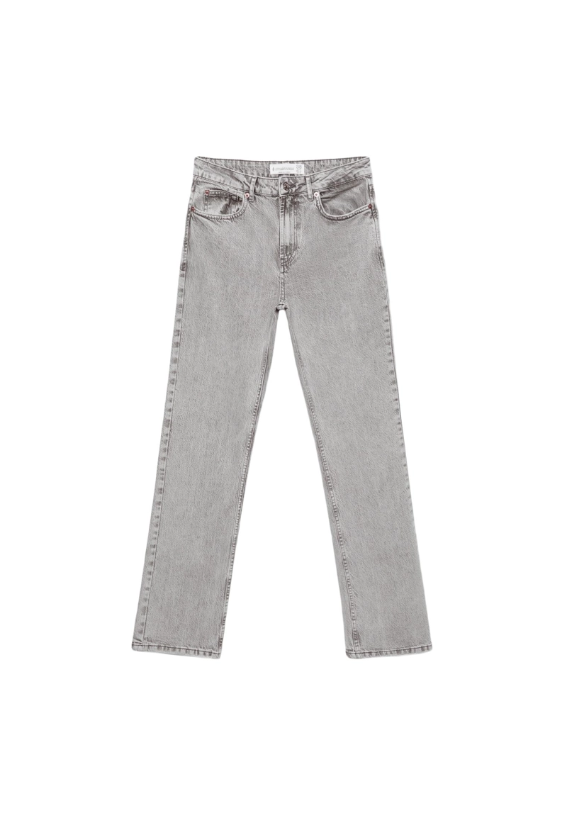 Джинсы прямого кроя D98 с эффектом винтажа