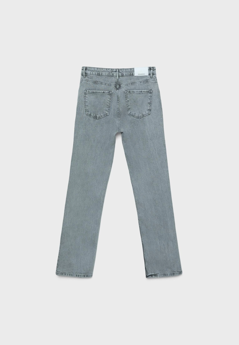Джинсы прямого кроя D98 с эффектом винтажа