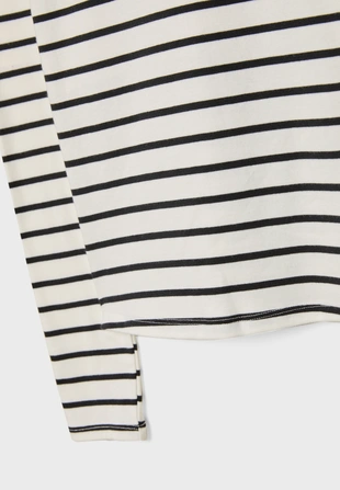 Базовая футболка в полоску с длинными рукавами- Заказать в России