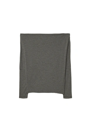 Асимметричная футболка из модала в полоску- Заказать в России