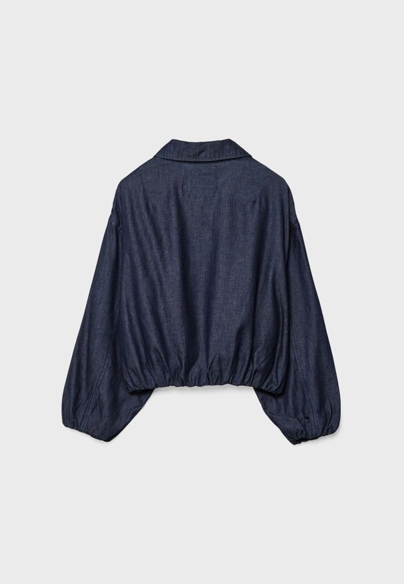 Джинсовая куртка-буф