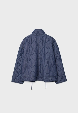 Стеганая джинсовая куртка- Заказать в России