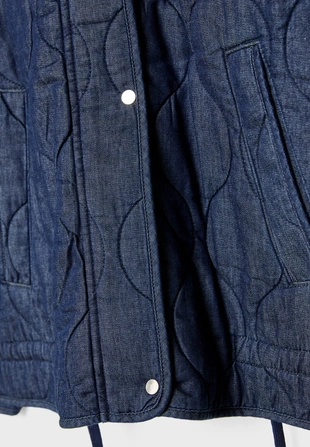 Стеганая джинсовая куртка- Заказать в России