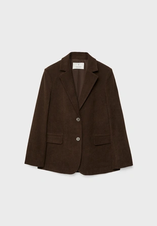 Пиджак классического кроя из вельвета- Заказать в России