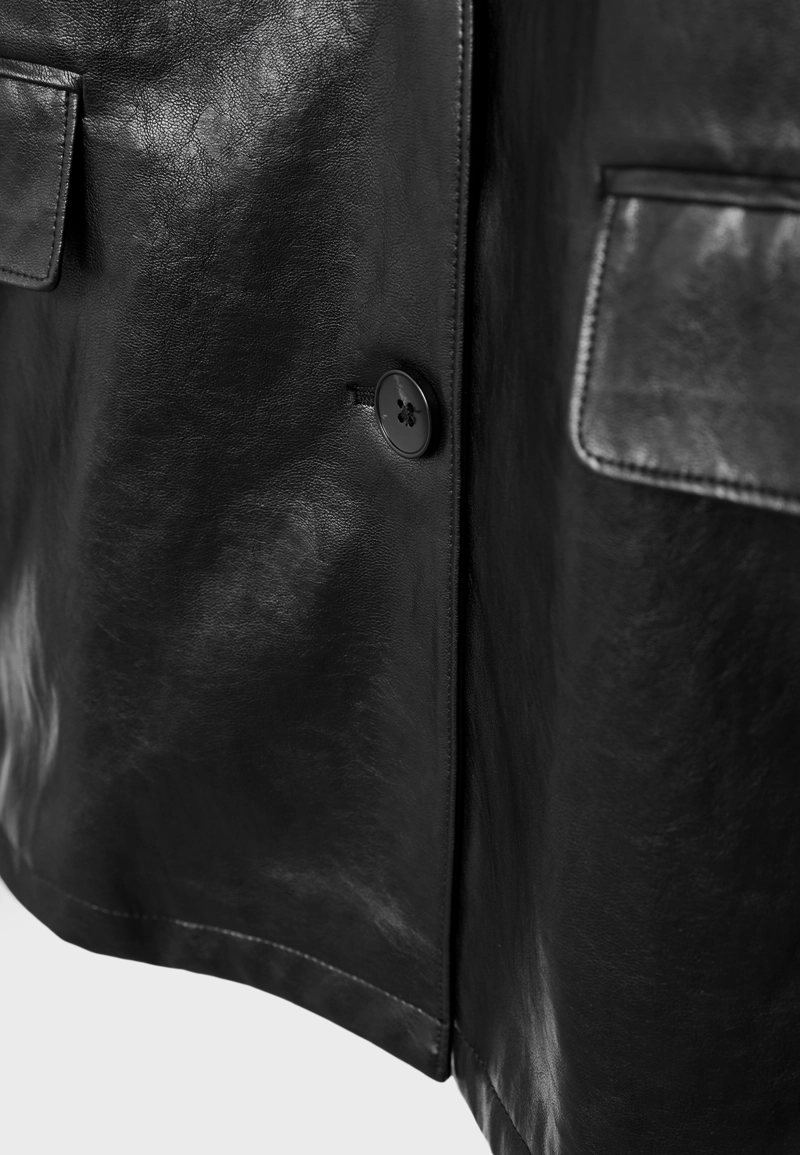 Пиджак из искусственной кожи