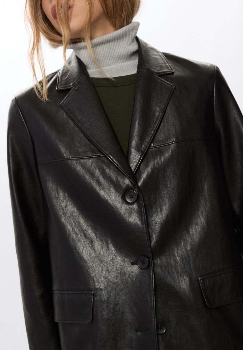 Пиджак из искусственной кожи