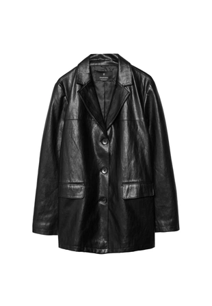 Пиджак из искусственной кожи- Заказать в России