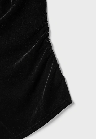 ASYMMETRIC VELVET TOP- Заказать в России