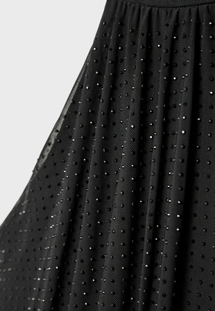 Боди с блестящей отделкой и горловиной халтер- Заказать в России