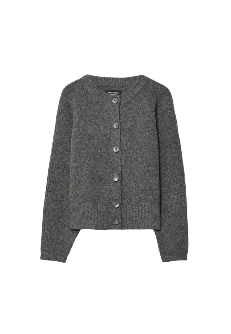 Вязаный жакет на пуговицах