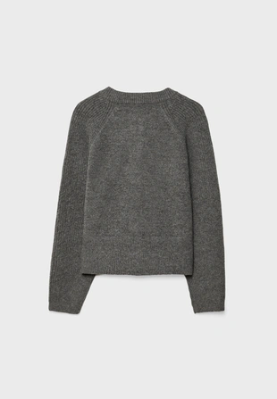 Вязаный жакет на пуговицах- Заказать в России