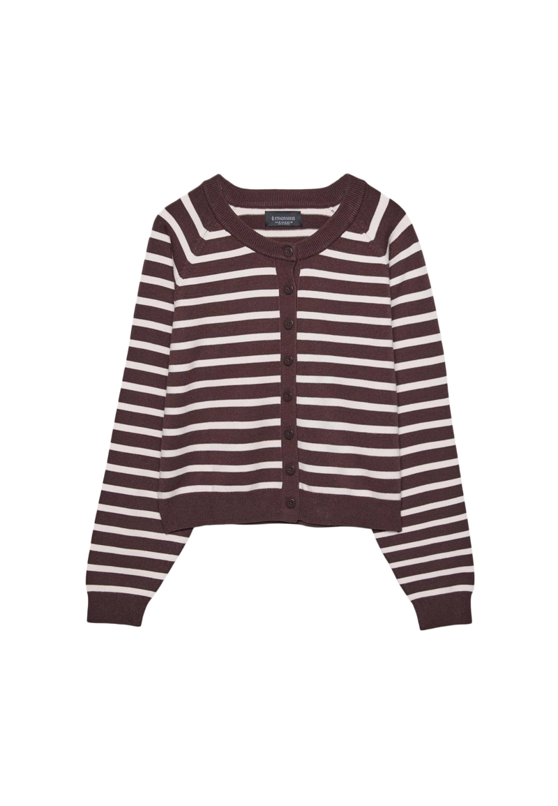 Трикотажный жакет на пуговицах с рукавами реглан