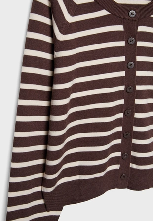 Трикотажный жакет на пуговицах с рукавами реглан- Заказать в России