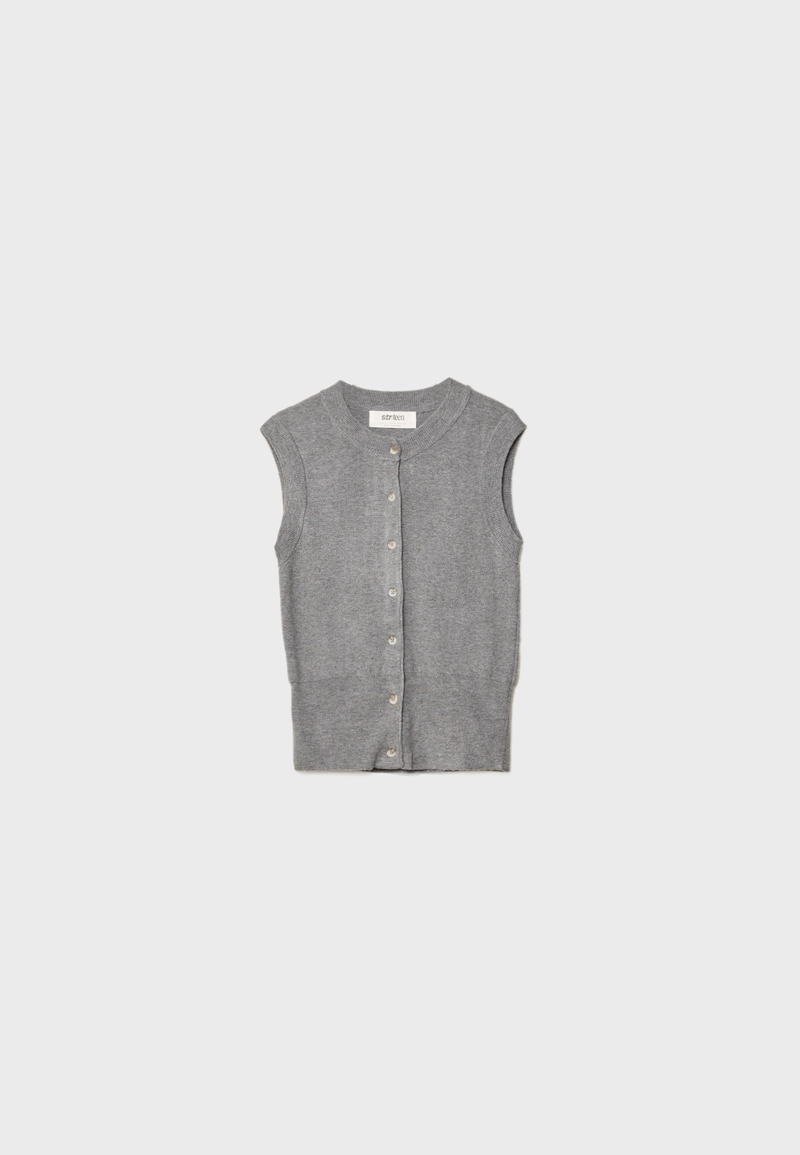 Трикотажный жилет на пуговицах