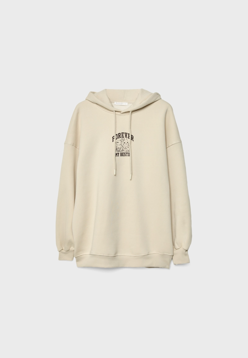 Толстовка с капюшоном и графическим принтом