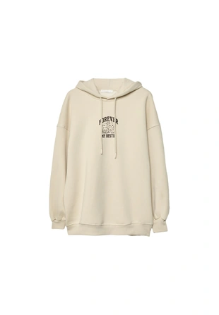 Толстовка с капюшоном и графическим принтом- Заказать в России