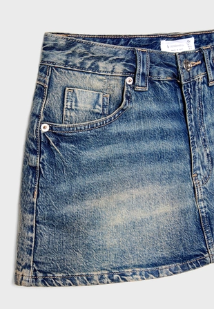 D62 джинсовая юбка-шорты- Заказать в России
