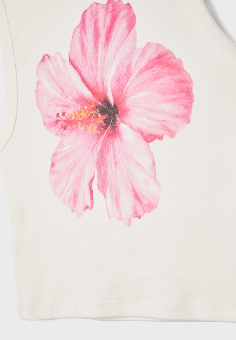 Футболка racer hibiscus