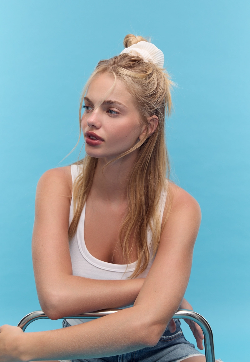 Набор из 2 больших плиссированных резинок для волос