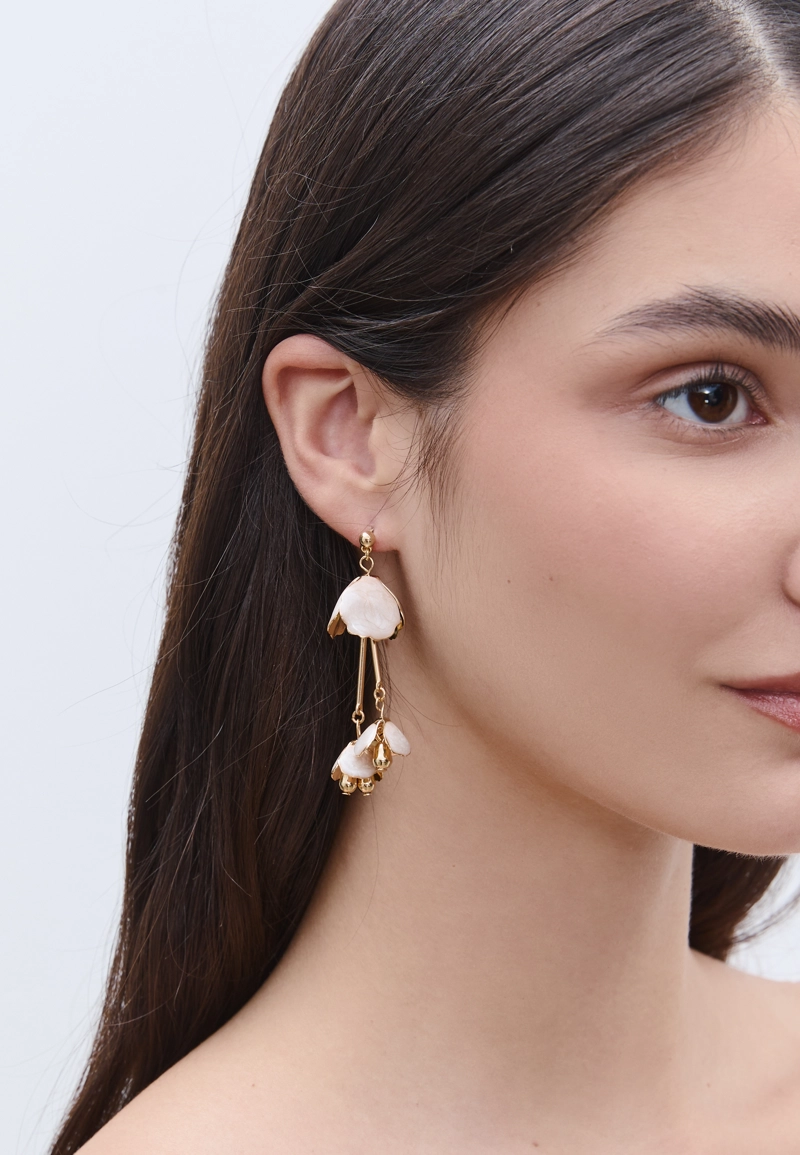 Набор из 2 пар сережек с цветами