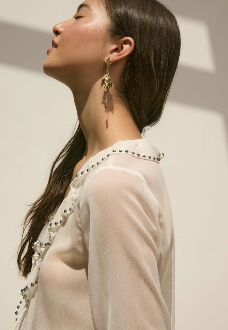 Набор из 2 пар сережек с цветами