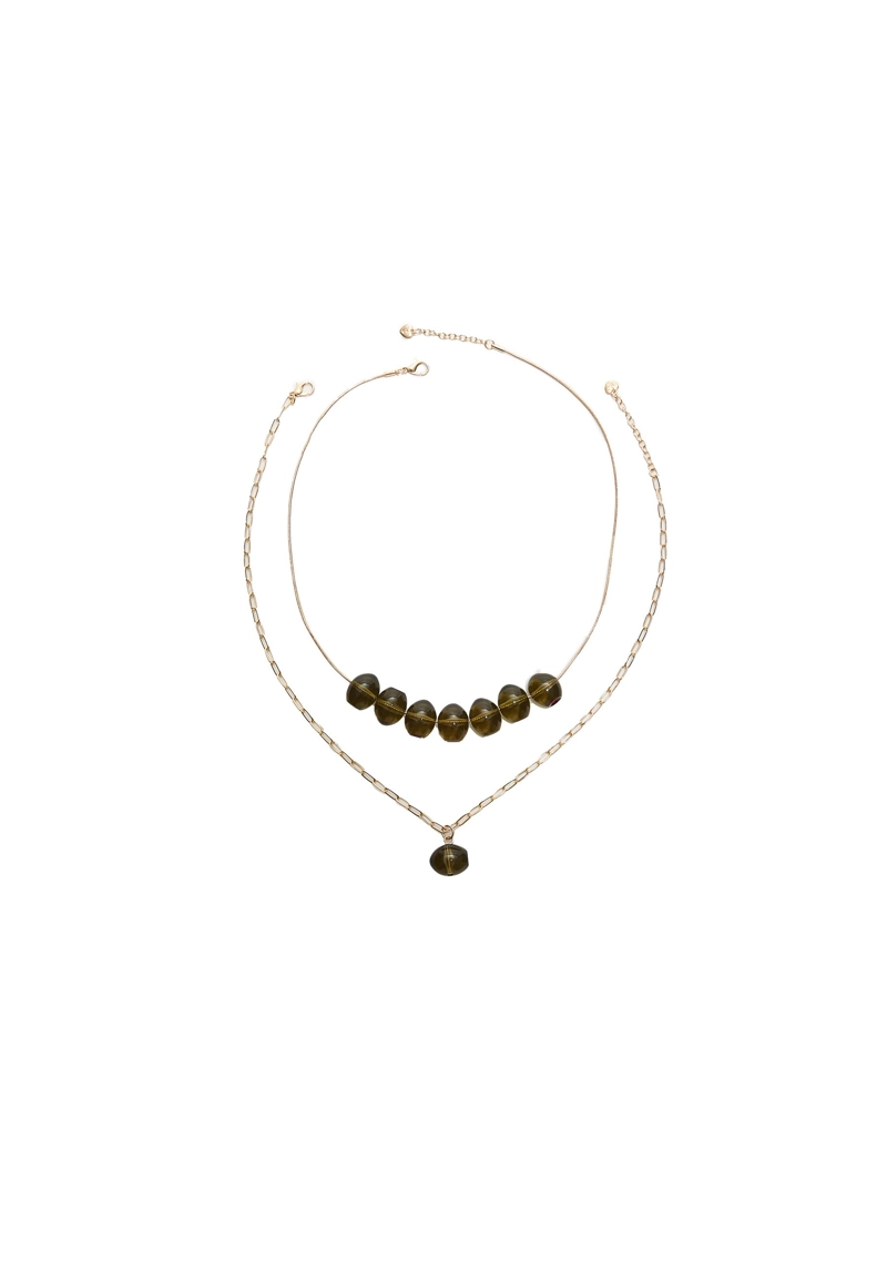 Комплект из 2 ожерелий с оливками