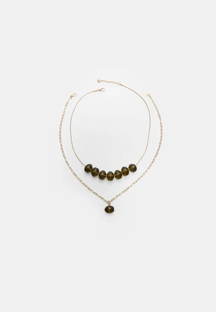 Комплект из 2 ожерелий с оливками- Заказать в России