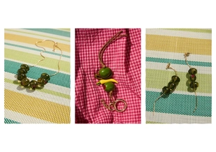 Комплект из 2 ожерелий с оливками- Заказать в России