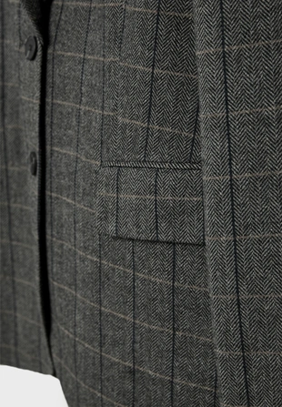 Пиджак оверсайз в клетку- Заказать в России