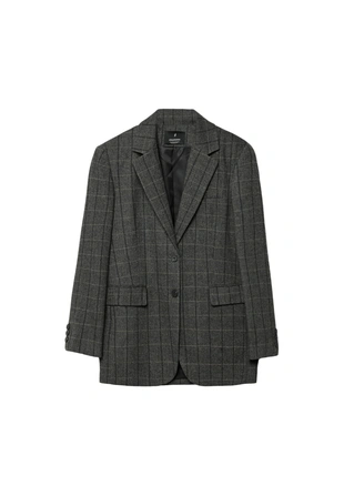 Пиджак оверсайз в клетку- Заказать в России