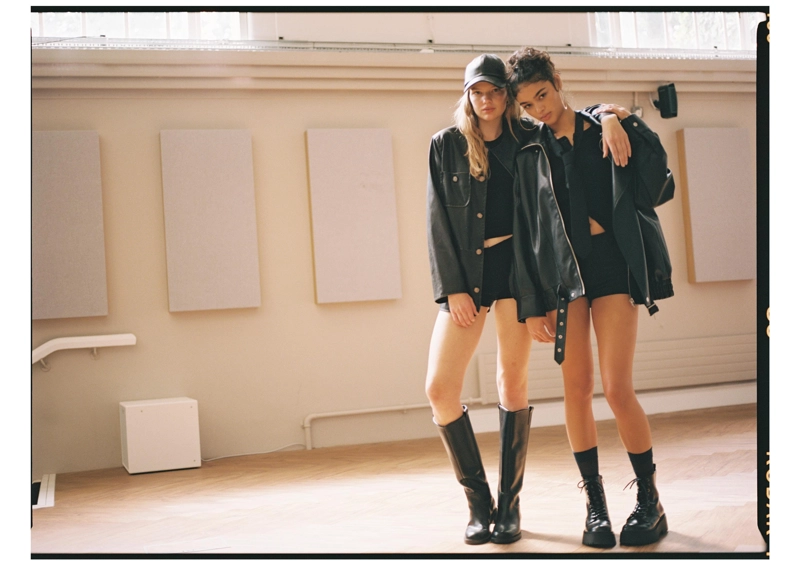 Пиджак из искусственной кожи с пуговицами