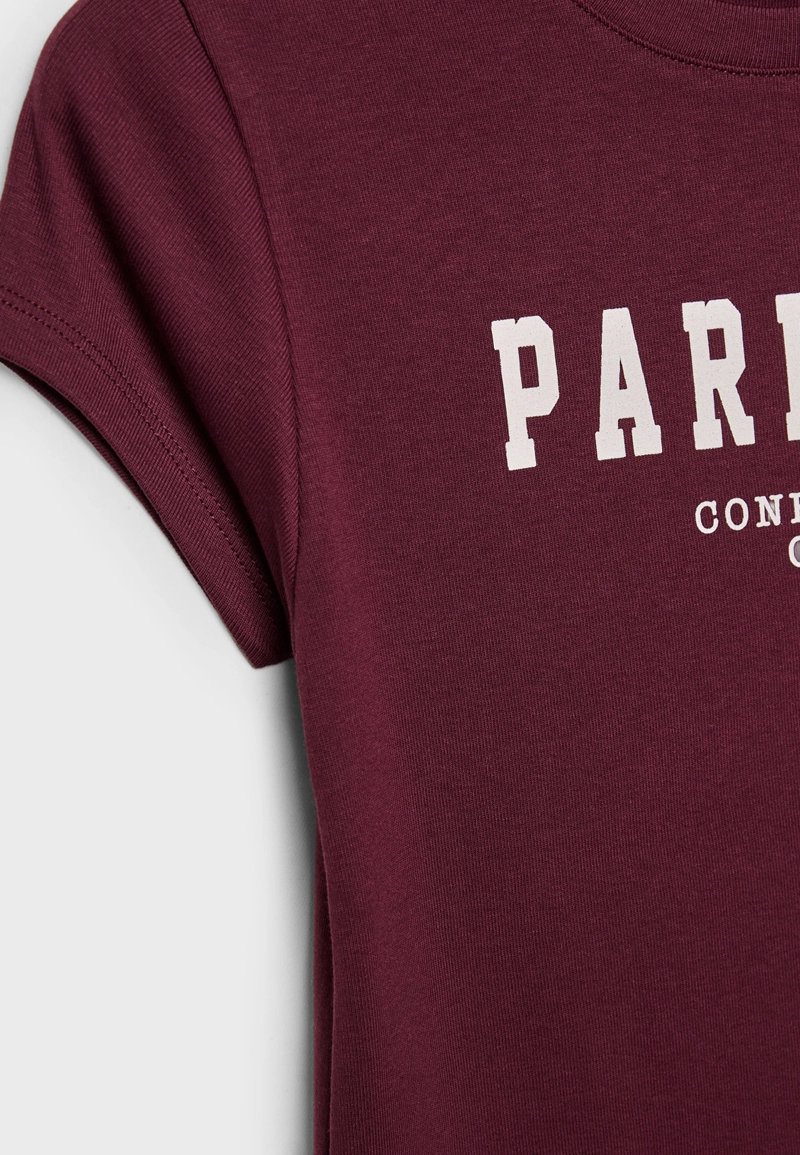 Облегающая футболка с надписью