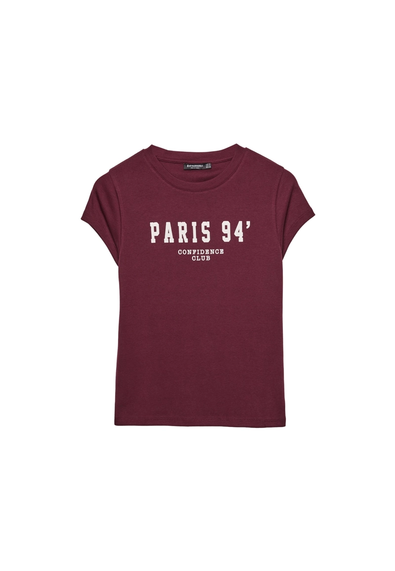 Облегающая футболка с надписью