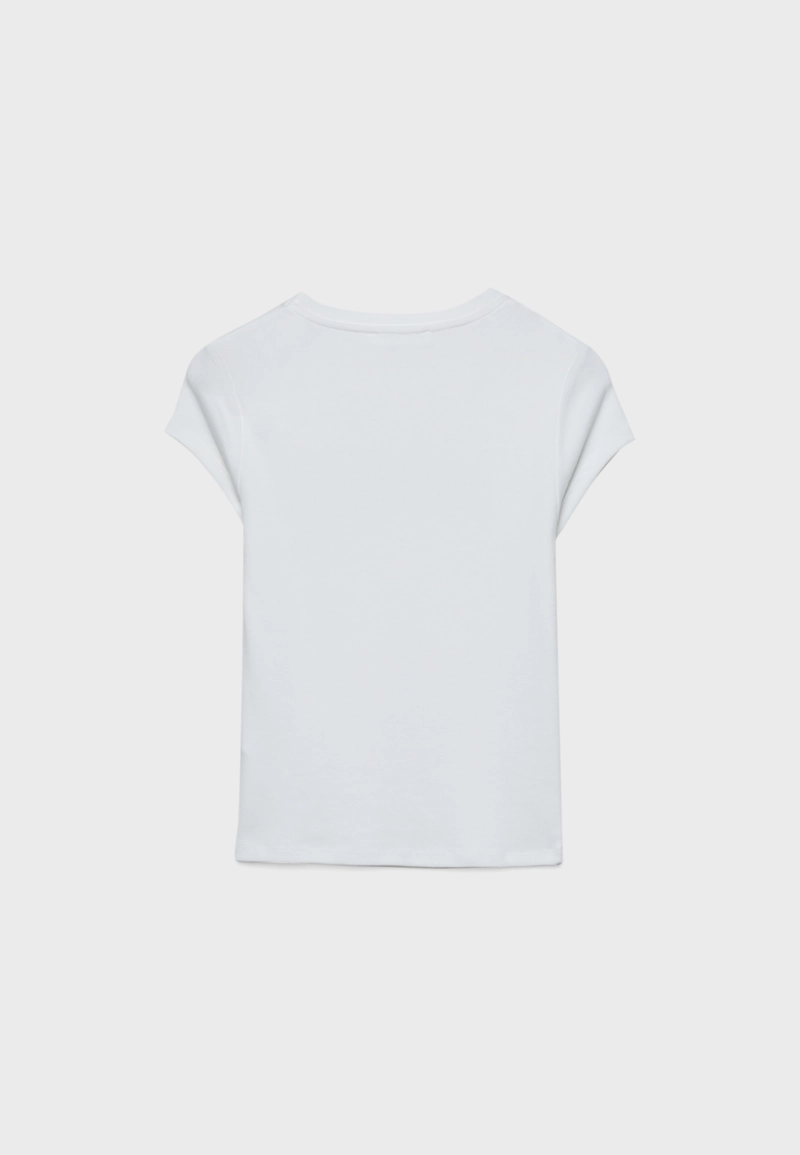 Облегающая футболка с блестящей отделкой