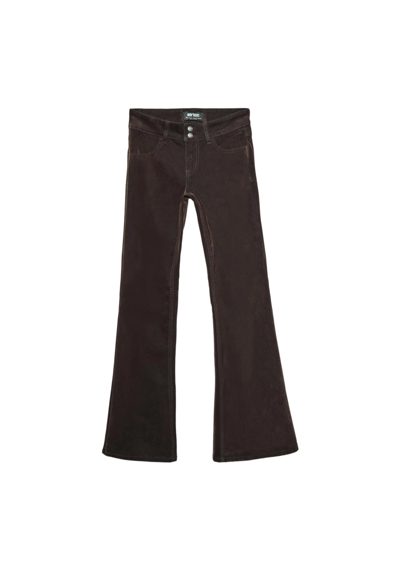 Бархатные брюки клеш