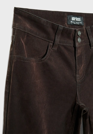 Бархатные брюки клеш- Заказать в России