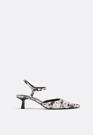 Туфли-лодочки с принтом- Заказать в России